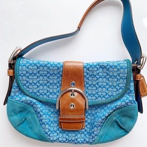 Coach Small Teal Shoulder Bag